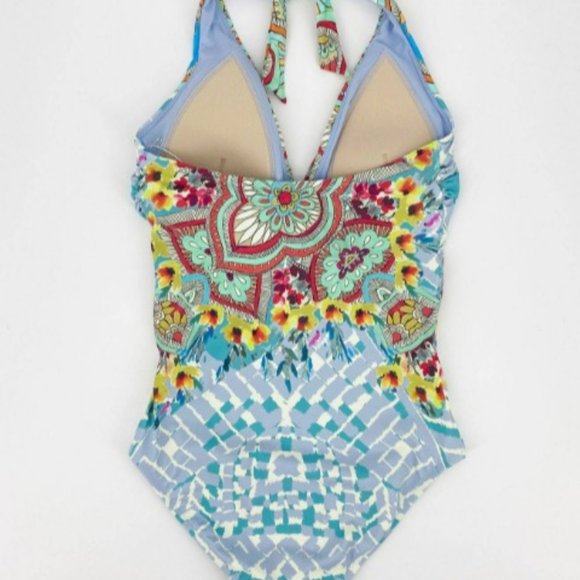 NWT Johnny Was Elena Twist One-Piece Swimsuit, Size XS - Picture 11 of 16